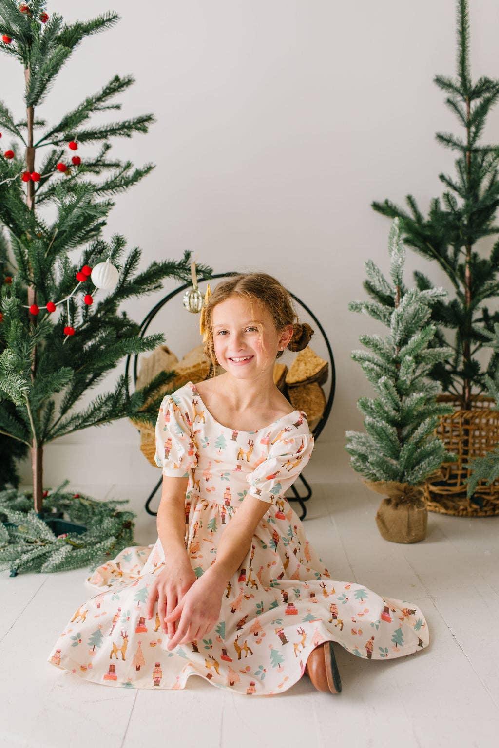 Puff Dress in Nutcracker | Girls Christmas Dress