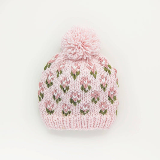 Bitty Blooms Blush Beanie Hat for Baby & Kids