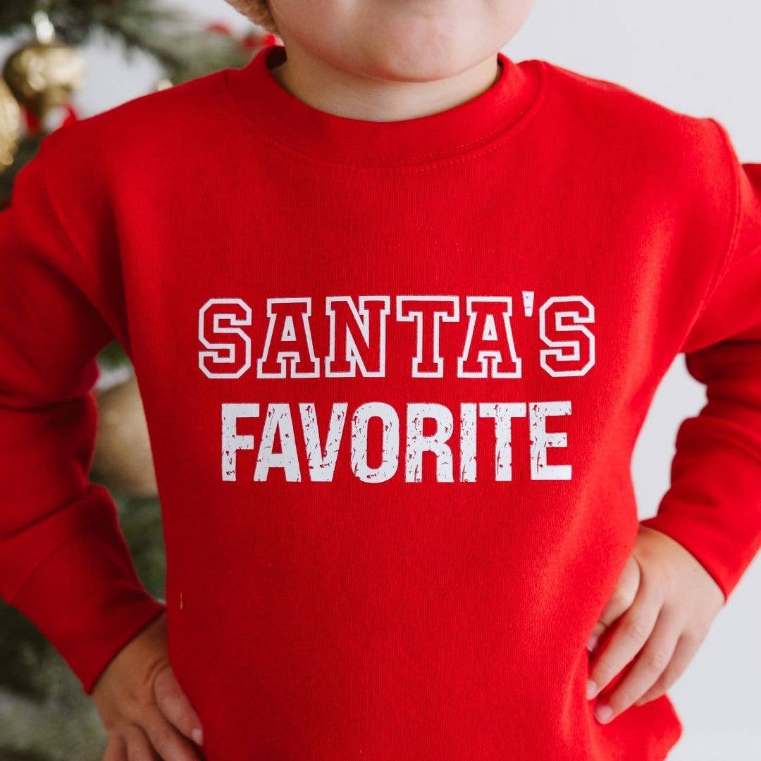 Santa's Favorite Christmas Sweatshirt - Boys Clothing