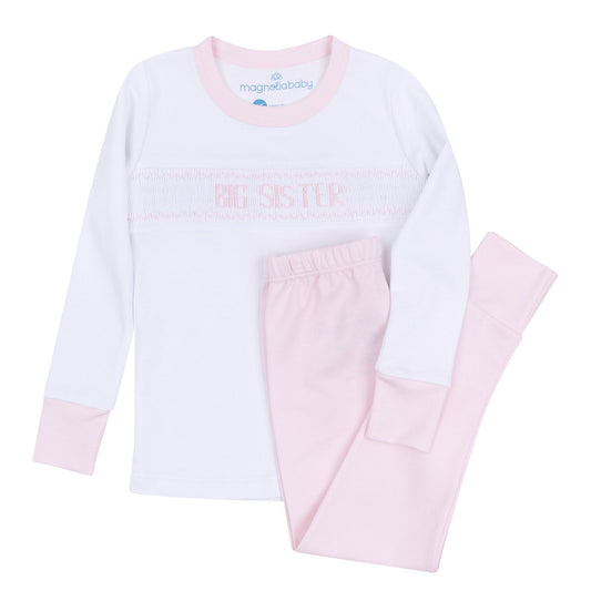 Big Sister Smocked Long Pajamas