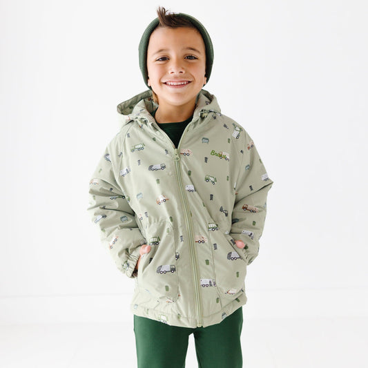 Trash Trucks Puffer Jacket