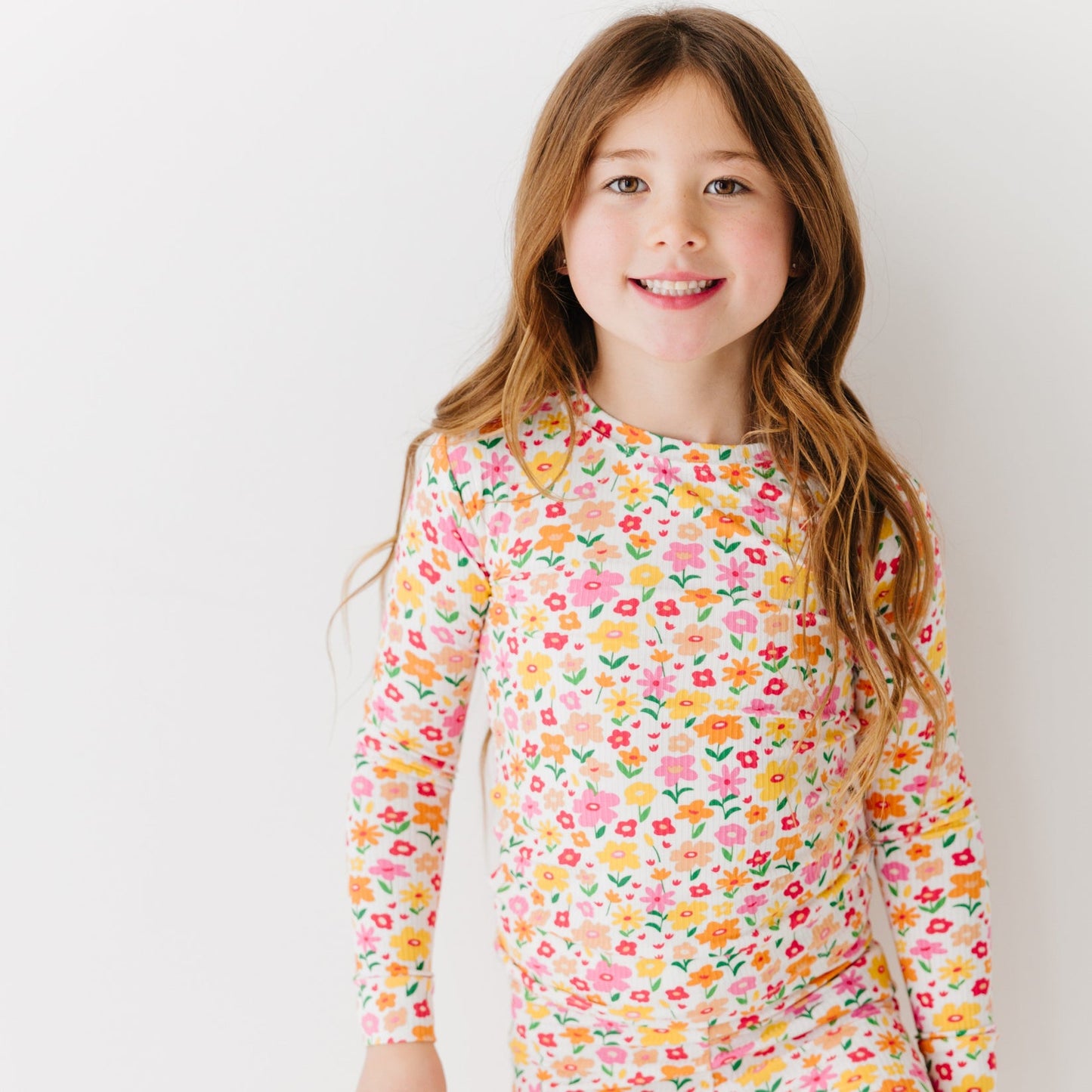 Summer Blooms Small Ribbed Two-Piece Set