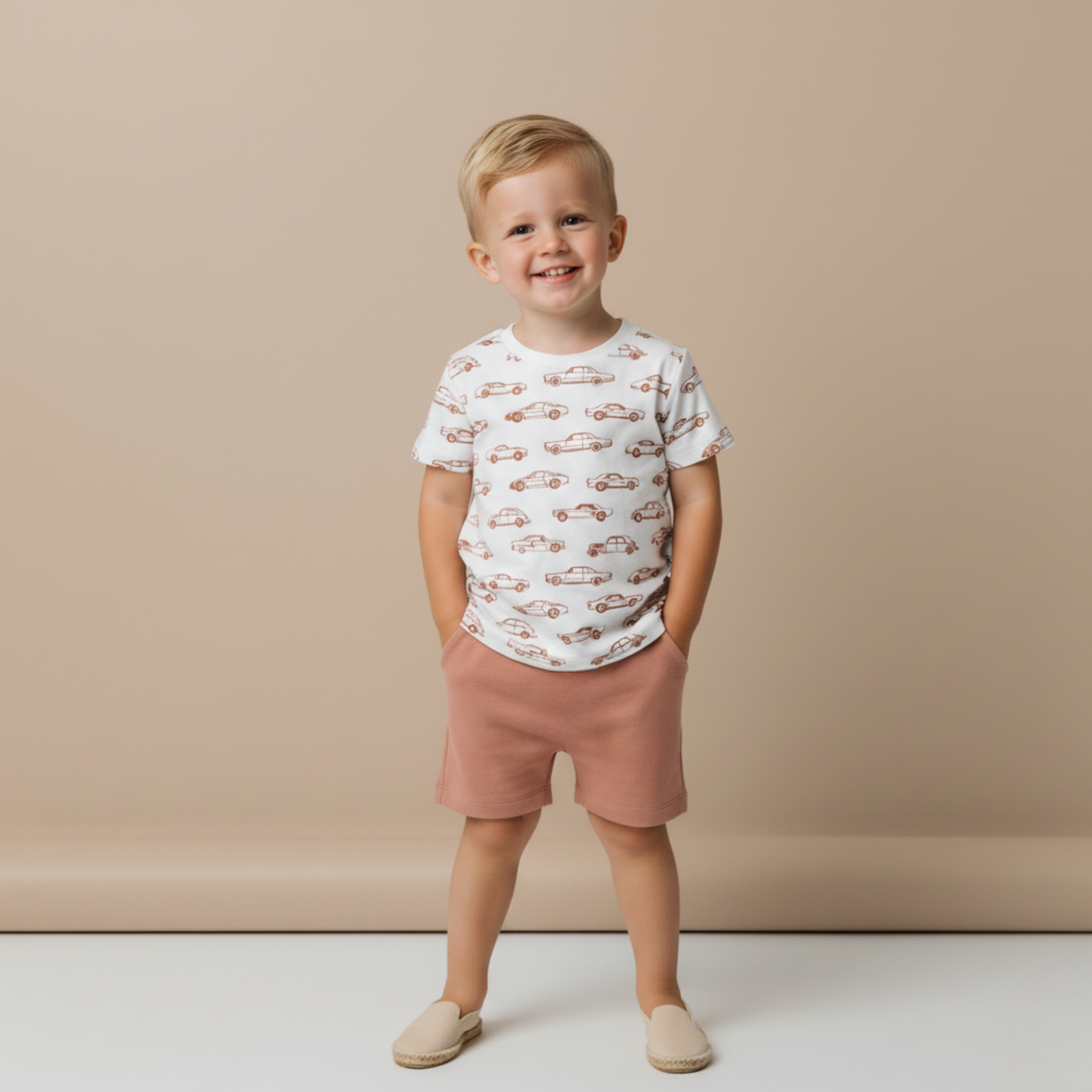 Organic Shorts-Tan