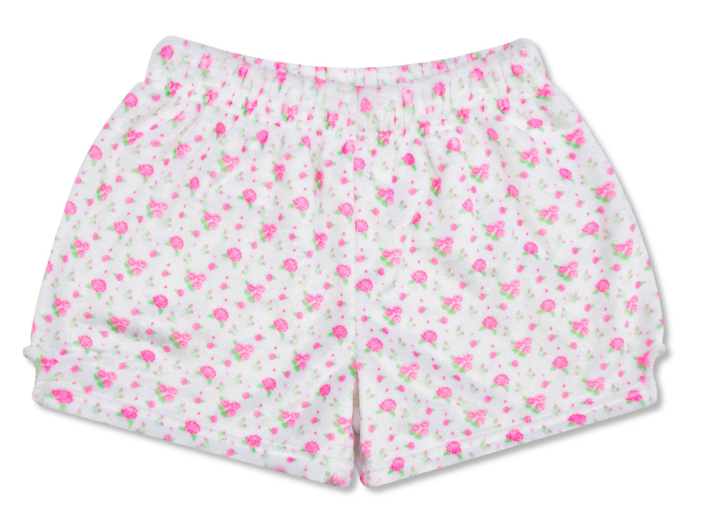 Pretty in White Plush Shorts