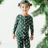 Christmas Trees Small Ribbed Zip Romper