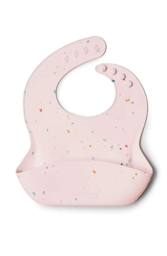 Silicone Bib Confetti Blush