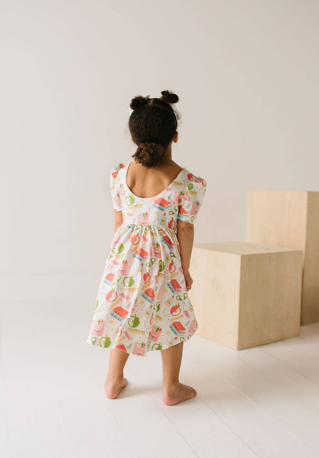 Puff Dress in School Vibes