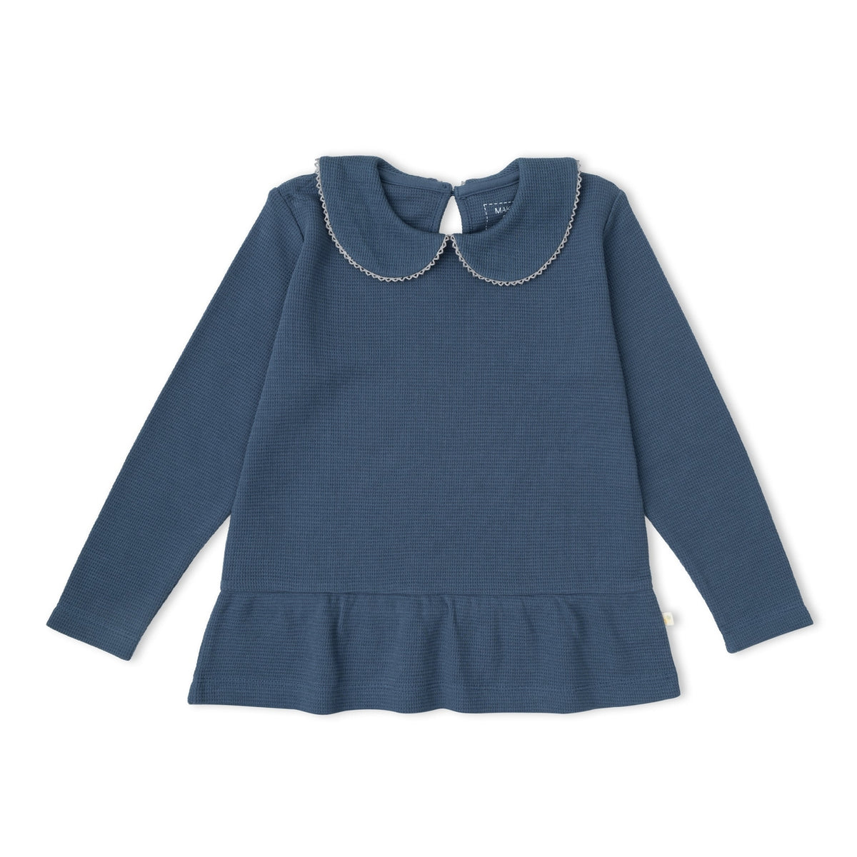 Organic Collar Peplum Top