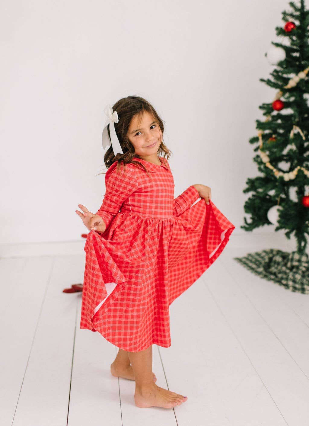 Rubina Dress in Red Picnic Plaid