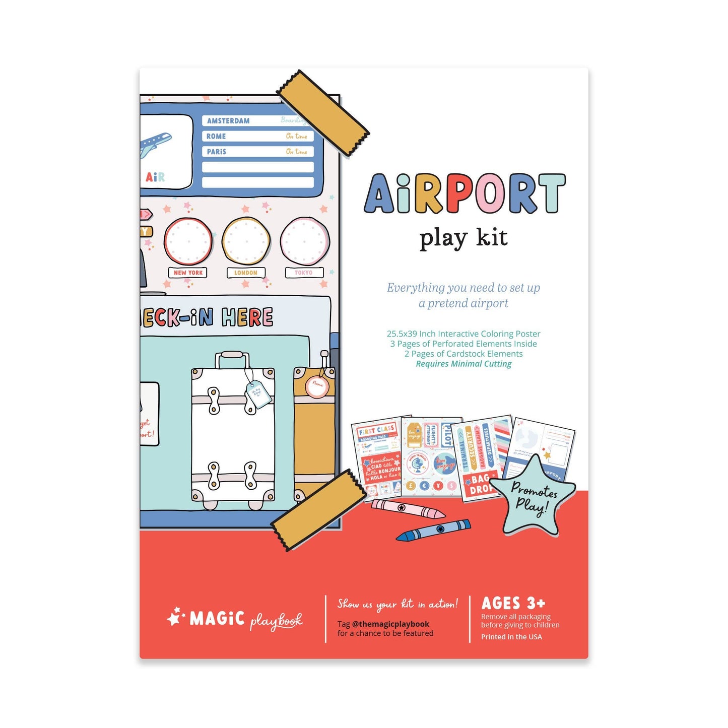 Airport Pretend Play Kit for Kids – Interactive & Creative