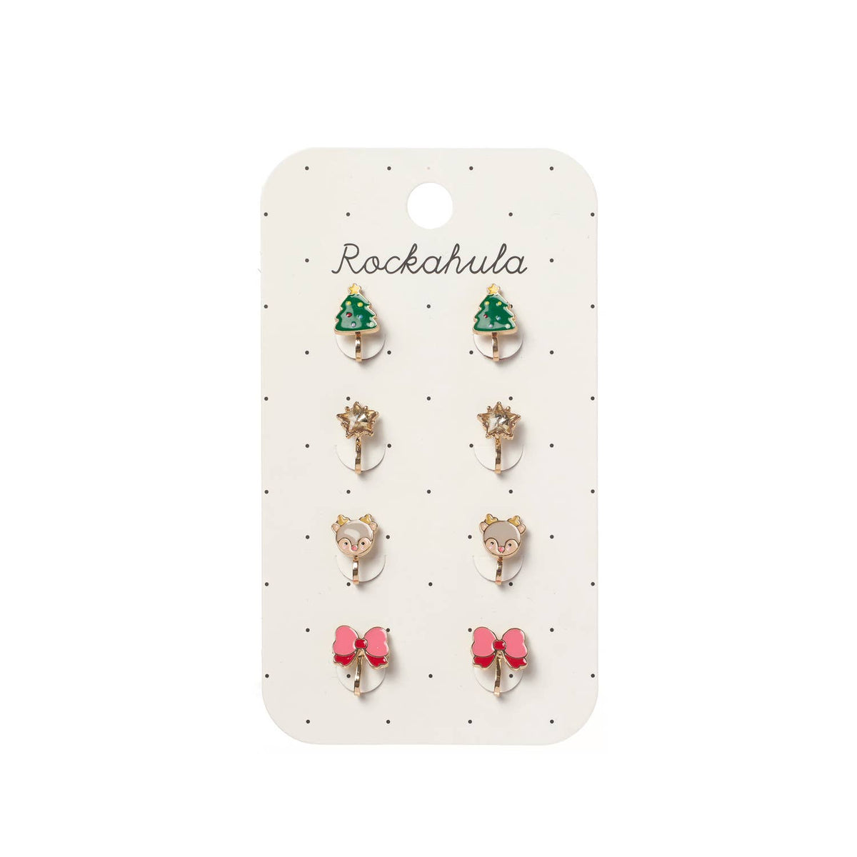 Jolly Christmas Clip On Earrings