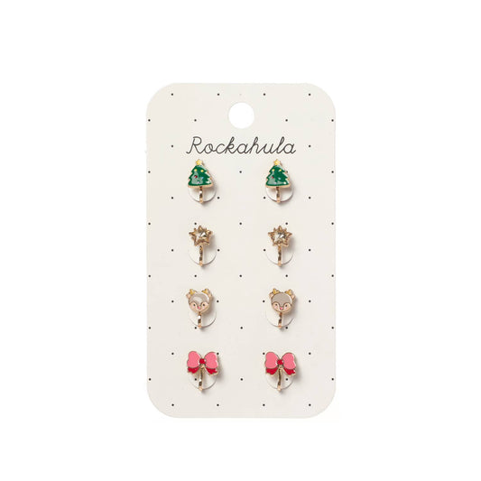 Jolly Christmas Clip On Earrings