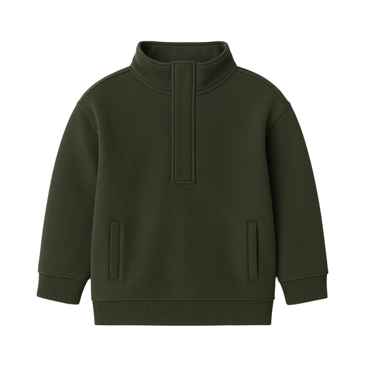 Eunan Fleece Half Zip Pullover Sweatshirt