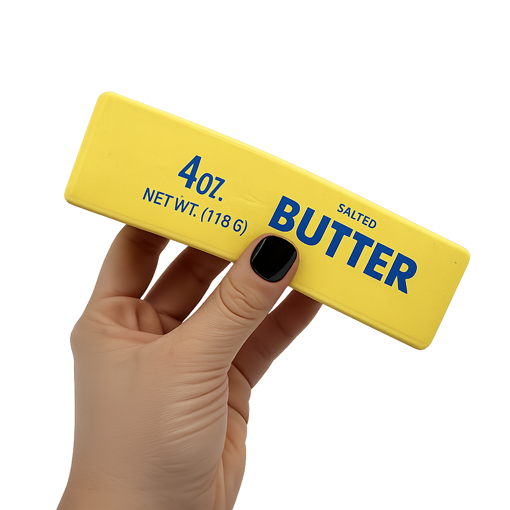 6" Butter Stick Slow-Rise Squishy Toy