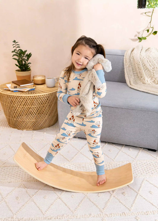 Balance Board - Natural Wood