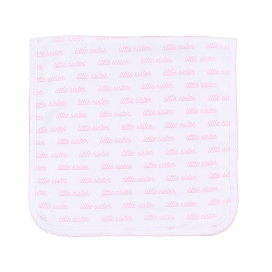 Little Sister Print Burp Cloth