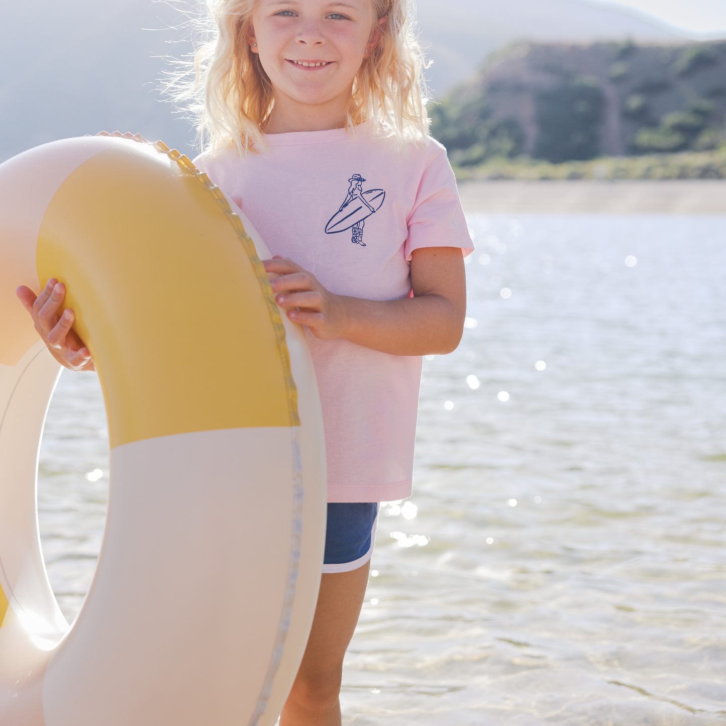 Coastal Cowgirl Surfboard Girls Tee