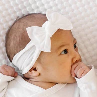 Baby Bling Itty Bitty Knot small soft nylon bow headband