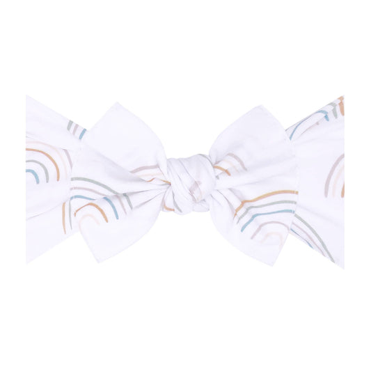 Baby Bling Printed Knot soft nylon headband