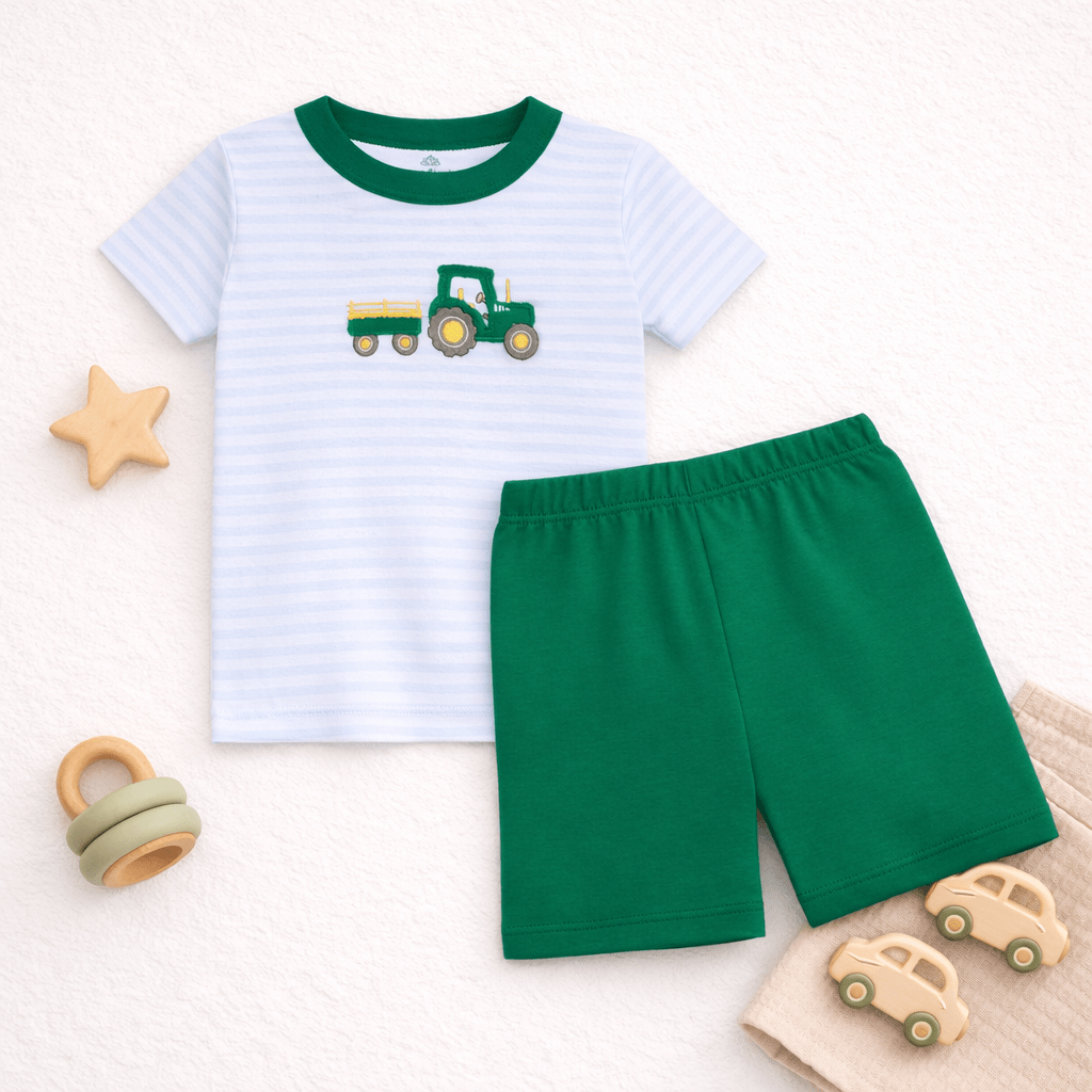 Little Farmer Applique Short