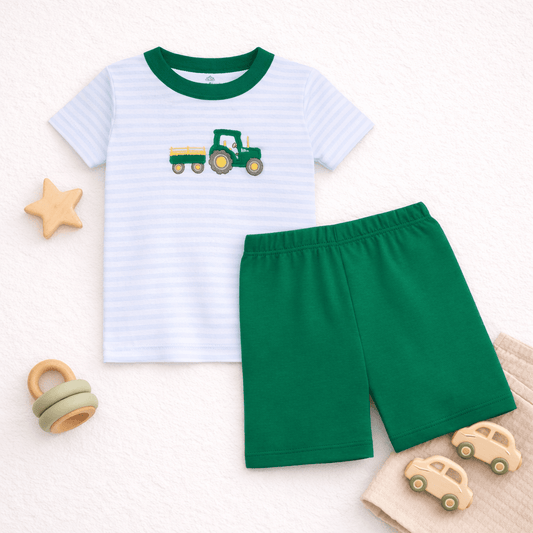 Little Farmer Applique Short