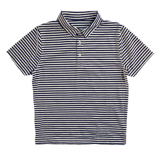 Le Club Polo Collegiate Creme & Navy