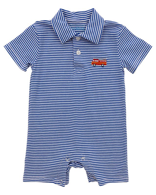 Firetruck Polo Romper