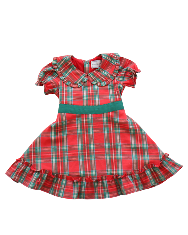 Joelle Dress -Classic Holiday Plaid