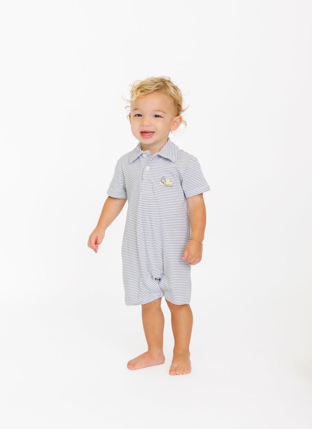 Construction Polo Romper