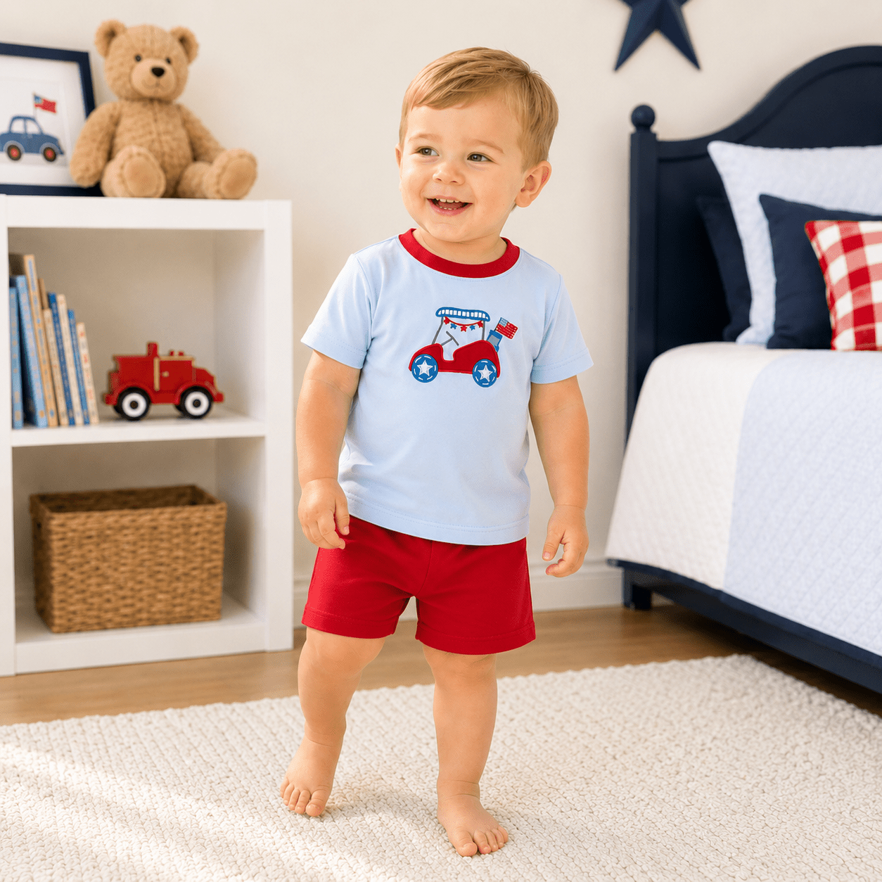 Patriotic Putts Short Pajamas