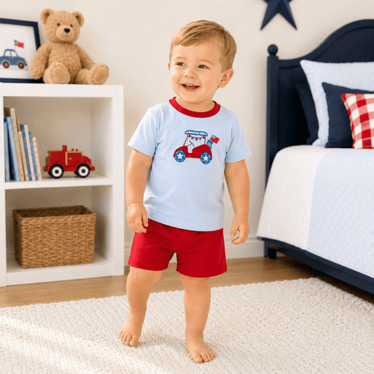Patriotic Putts Short Pajamas