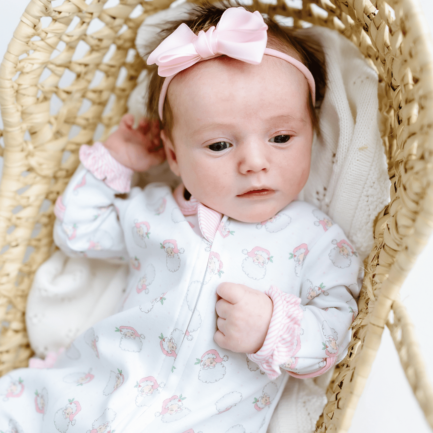 Santa baby Zipper Footie