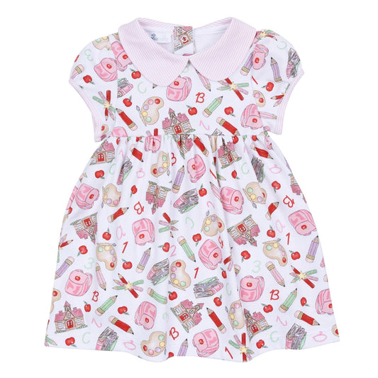 School Day Sweetness Collared Toddler Dress