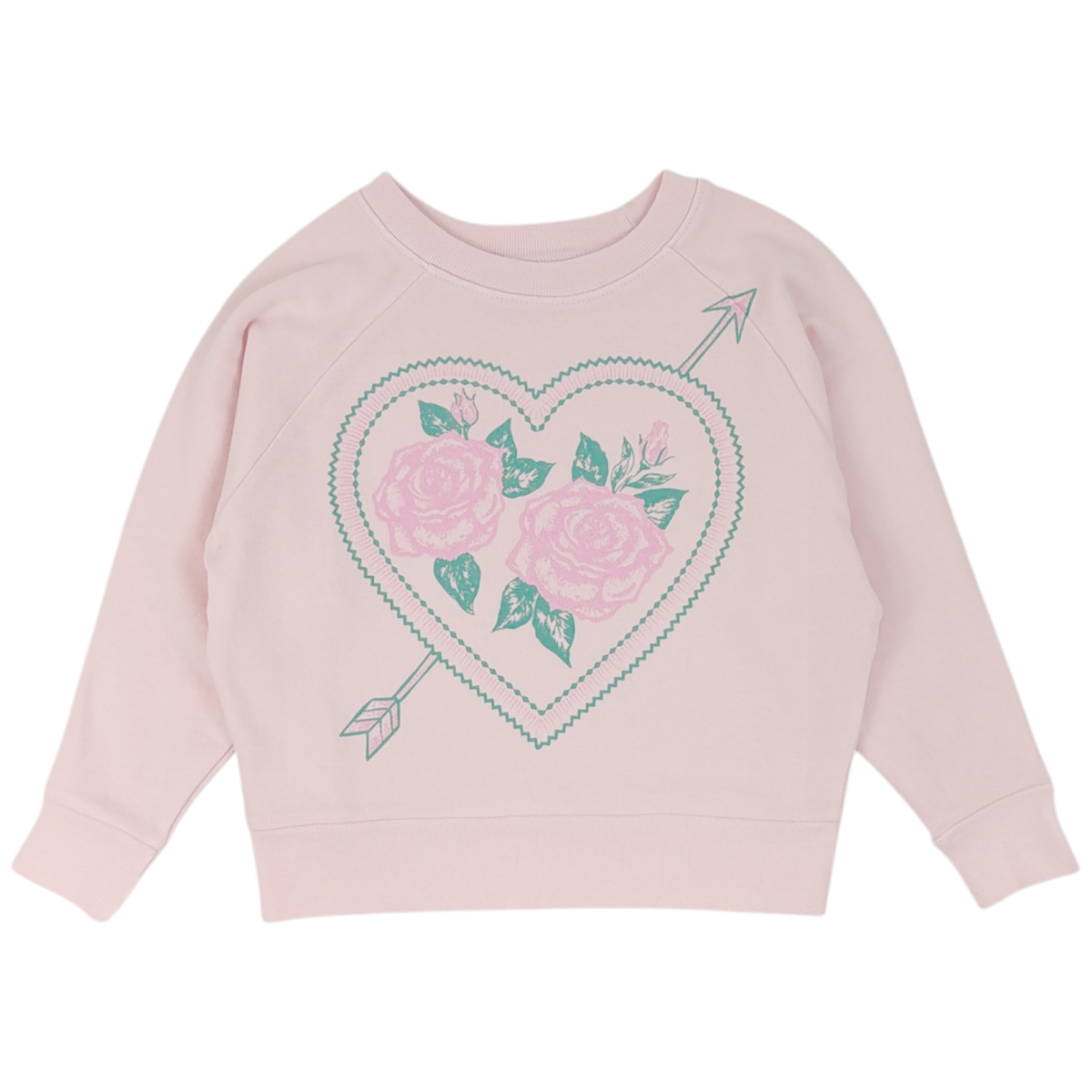 GIRLS BOXY SWEATSHIRT LOVE