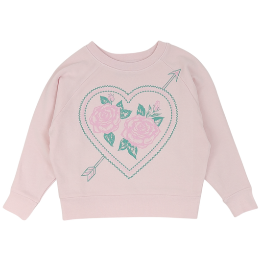GIRLS BOXY SWEATSHIRT LOVE