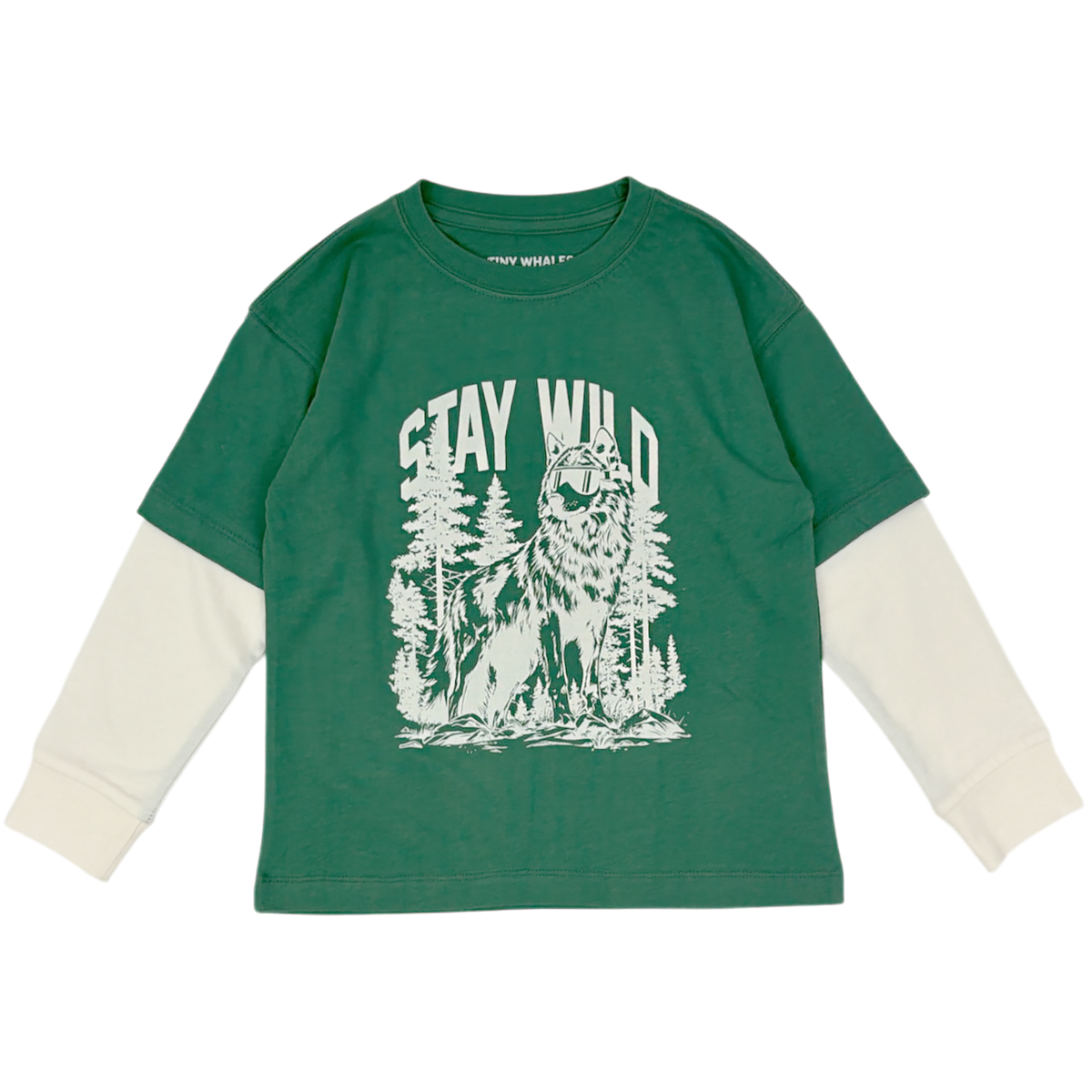 STAY WILD DOUBLE SLEEVE TEE