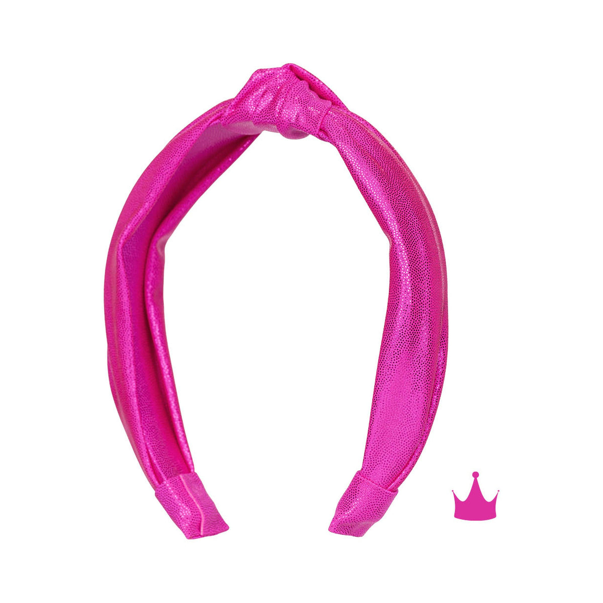 Top Knot Headband in Hot Pink Shimmer