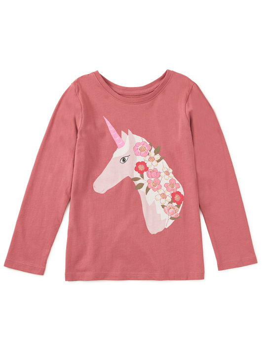 Tea Floral Unicorn Graphic Tee