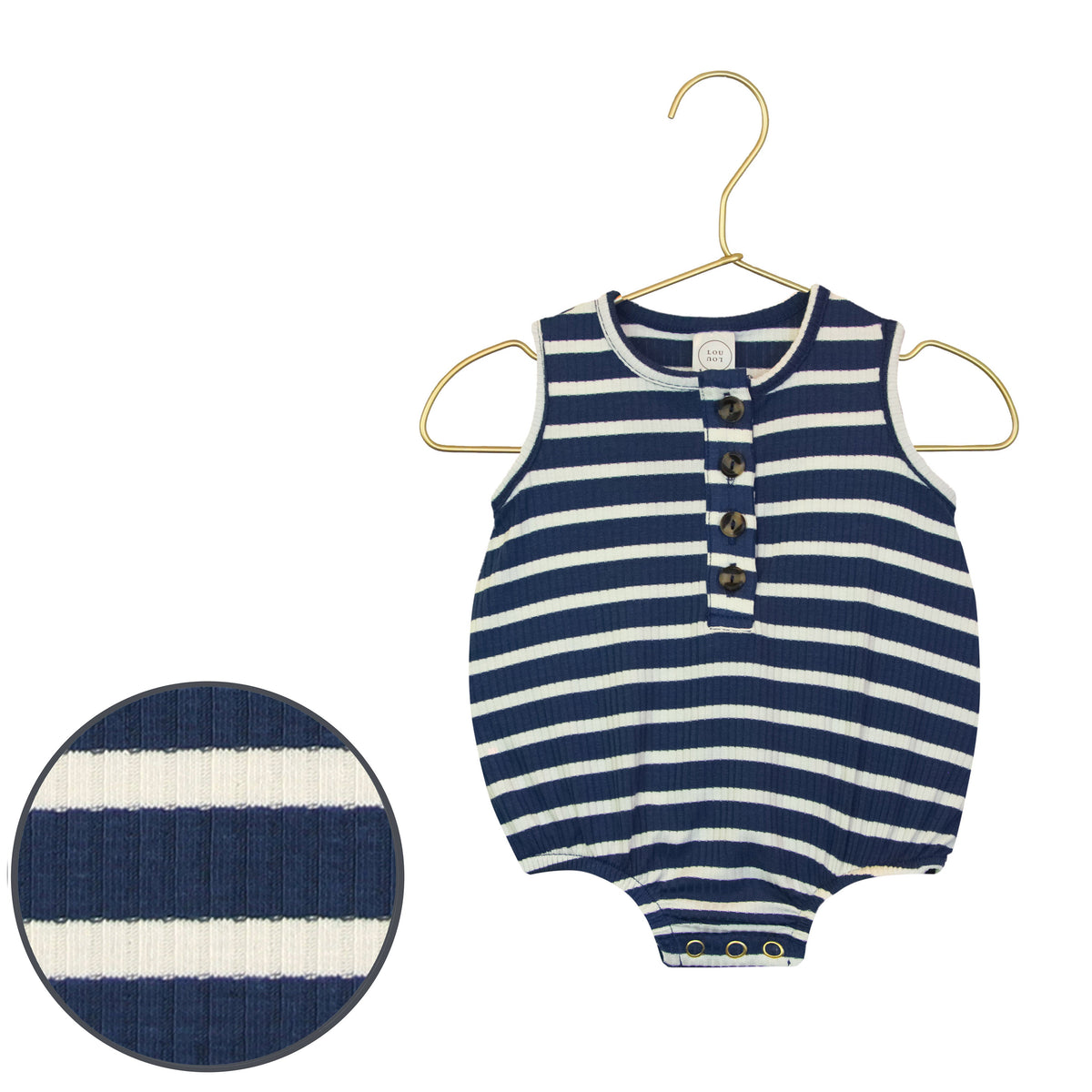Lou Lou & Company Jack Ribbed Bubble Romper