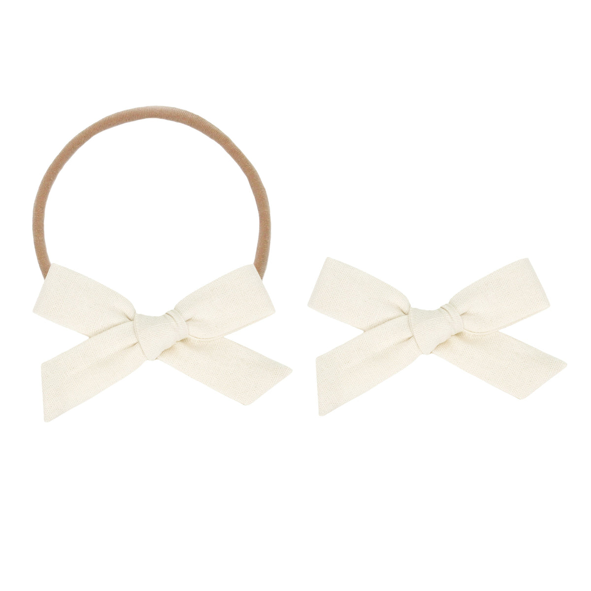 Classic Bow - Ivory Petite - Lou Lou & Company