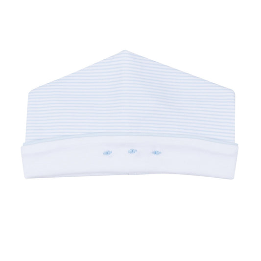 Magnolia Baby Benjamin Hand-Embroidered Hat - Light Blue
