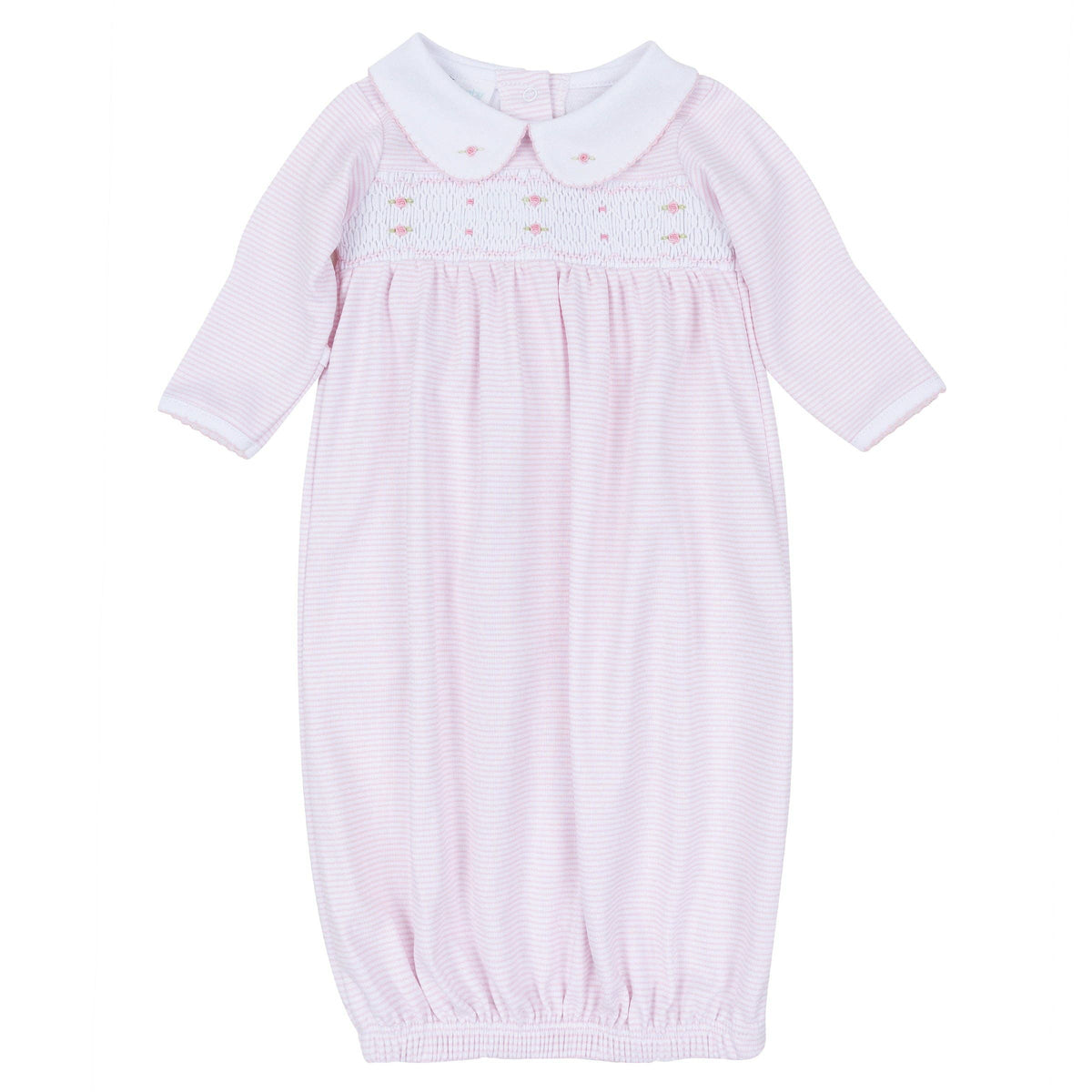 Magnolia Baby Anna Smocked Gown - Pink