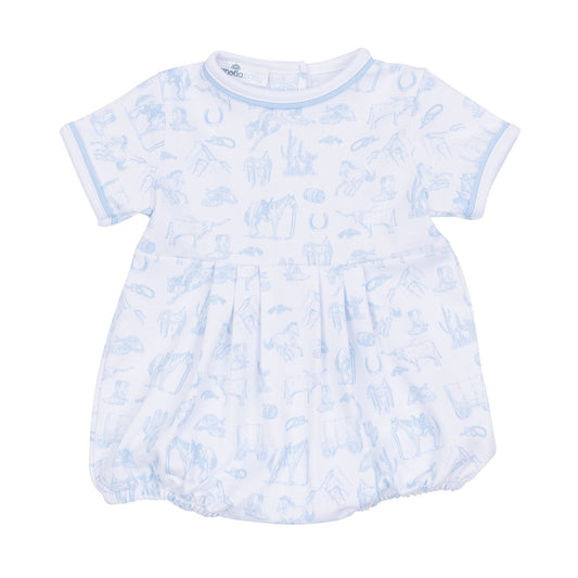 Wild West Toile Short Sleeve Boy Bubble